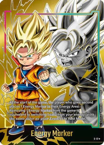 [E-017] Energy Marker {Son Goku (Mini) : DA} {Energy Marker Pack 05} {1 Star Alt Art} {Foil}