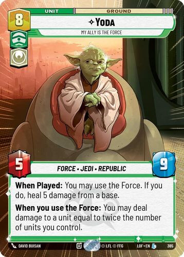 [05-LOF-EN-0365](L) Yoda - My Ally is the Force (Hyperspace)
