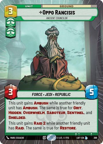[05-LOF-EN-0369](L) Oppo Rancisis - Ancient Councilor (Hyperspace)