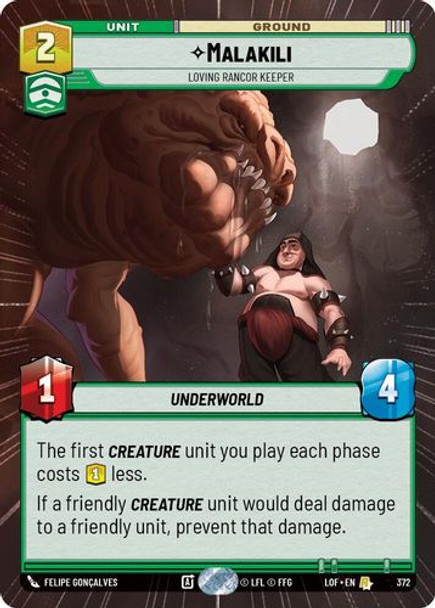 [05-LOF-EN-0372](R) Malakili - Loving Rancor Keeper (Hyperspace)