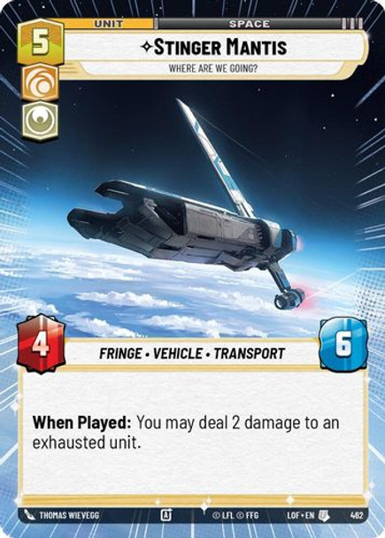 [05-LOF-EN-0462](U) Stinger Mantis - Where Are We Going? (Hyperspace)