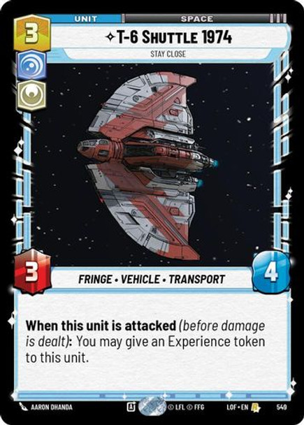 [05-LOF-EN-0549](R) T-6 Shuttle 1974 - Stay Close (Foil)