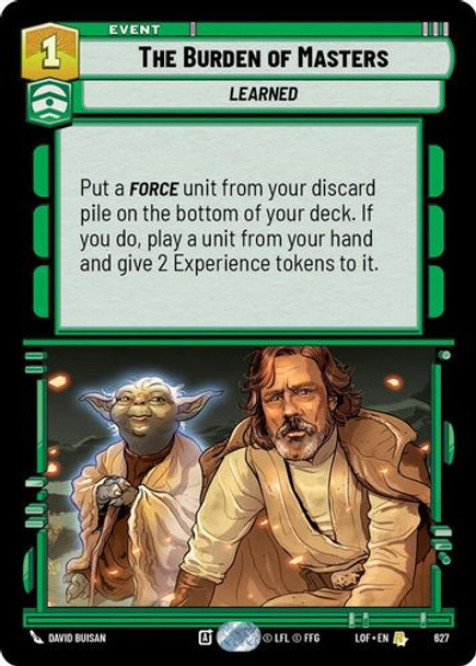 [05-LOF-EN-0627](R) The Burden of Masters (Foil)