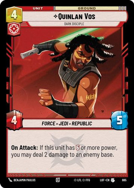 [05-LOF-EN-0665](U) Quinlan Vos - Dark Disciple (Foil)