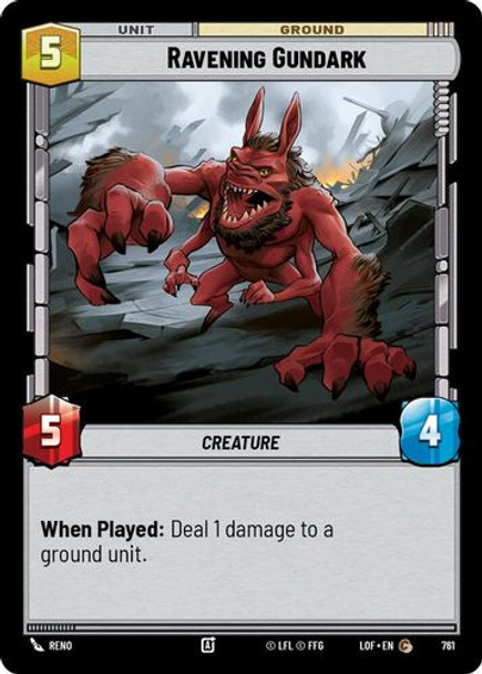 [05-LOF-EN-0761](C) Ravening Gundark (Foil)
