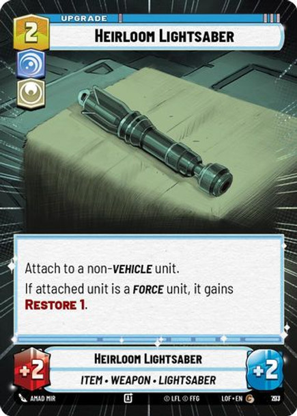[05-LOF-EN-0793](C) Heirloom Lightsaber (Hyperspace) (Foil)
