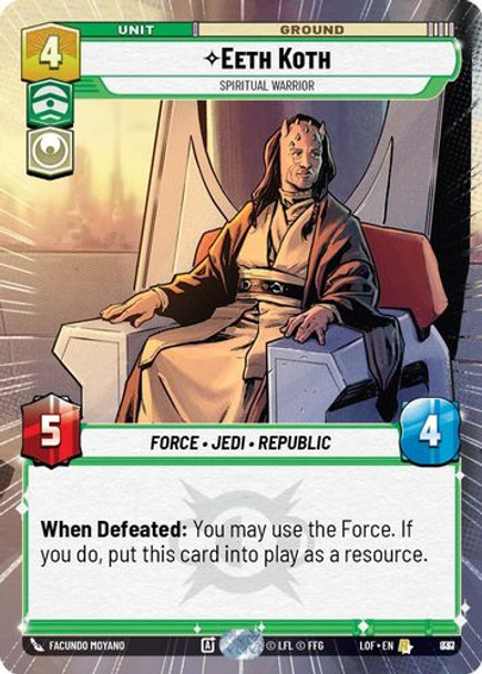 [05-LOF-EN-0837](R) Eeth Koth - Spiritual Warrior (Hyperspace) (Foil)