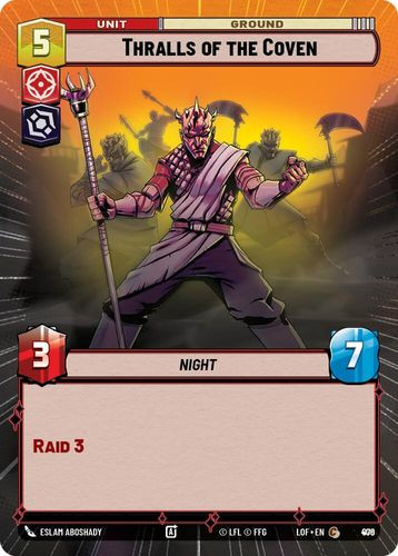 [05-LOF-EN-0876](C) Thralls of the Coven (Hyperspace) (Foil)