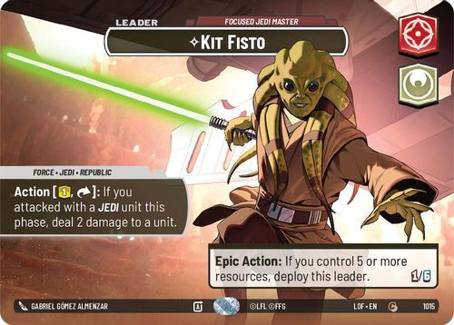 [05-LOF-EN-1015](C) Kit Fisto - Focused Jedi Master (Showcase) (Foil)