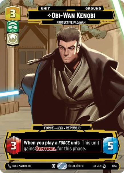 [05-LOF-EN-1050](S) Obi-Wan Kenobi - Protective Padawan (Prestige)