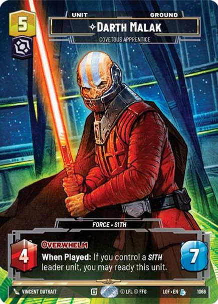 [05-LOF-EN-1068](L) Darth Malak - Covetous Apprentice (Prestige)