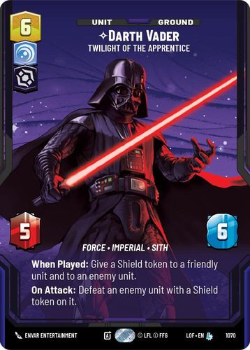 [05-LOF-EN-1070](L) Darth Vader - Twilight of the Apprentice (Prestige) (Foil)
