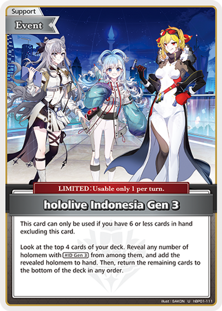[hBP01-111](U) hololive Indonesia Gen