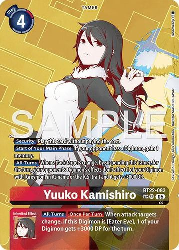 [BT22-083](SR) Yuuko Kamishiro (SP Alt Art) (Foil)