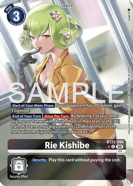 [BT22-090](R) Rie Kishibe (1 Star Alt Art) (Foil)