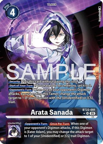 [BT22-091](SR) Arata Sanada (1 Star Alt Art) (Foil)