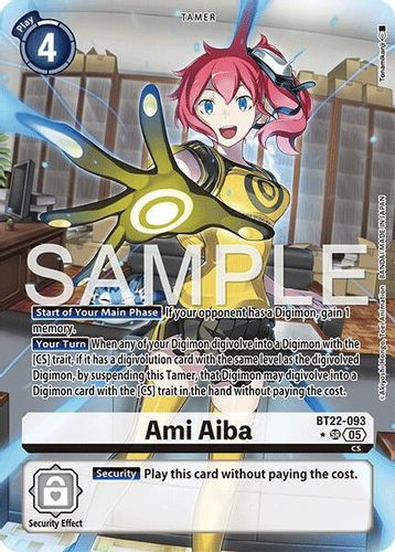 [BT22-093](SR) Ami Aiba (1 Star Alt Art) (Foil)