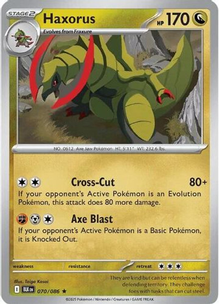 [SV10a][BLK-070/086](R) Haxorus (Holo)