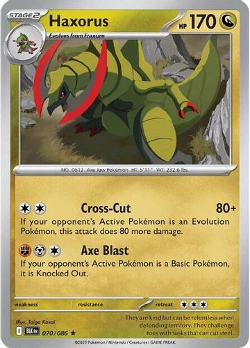 [SV10a][BLK-070/086](R) Haxorus (Reverse Holo)