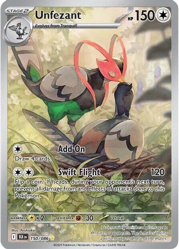 [SV10a][BLK-150/086](GR) Unfezant (Holo)