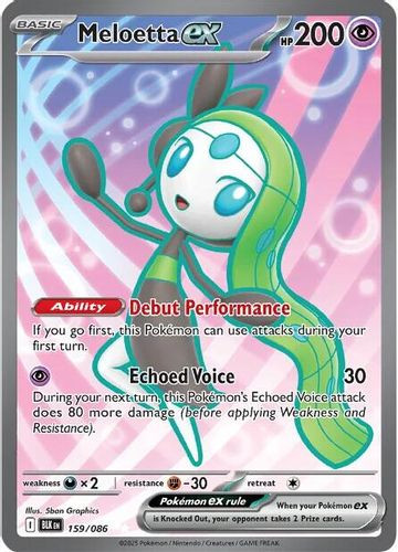 [SV10a][BLK-159/086](SRR) Meloetta ex (Holo)