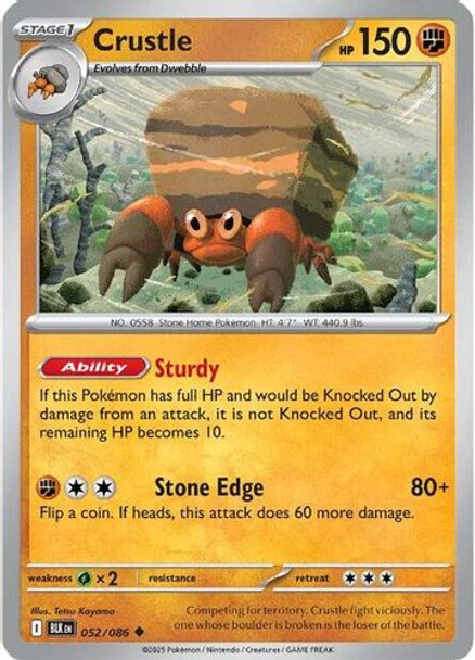 [SV10b][BLK-052/086](UC) Crustle (Poke Ball Holo)