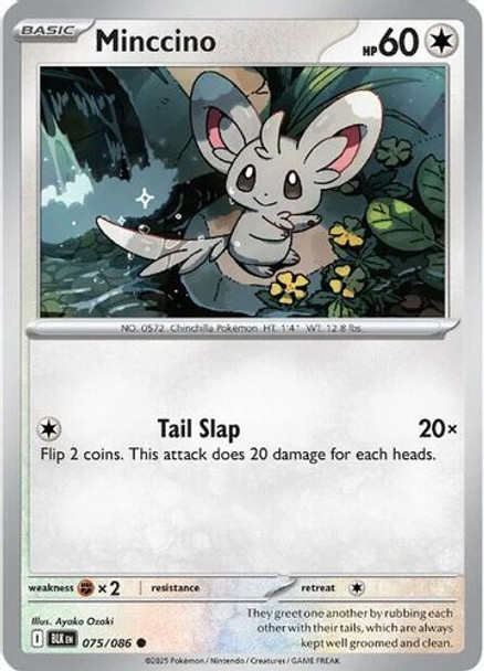[SV10b][BLK-075/086](C) Minccino (Poke Ball Holo)
