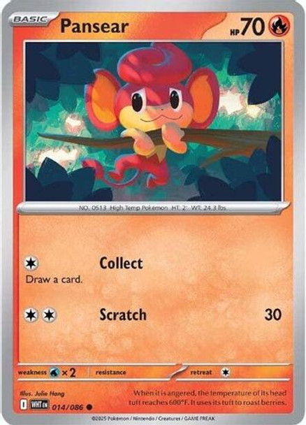 [SV10d][WHT-014/086](C) Pansear (Reverse Holo)