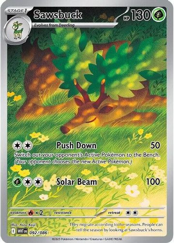 [SV10d][WHT-092/086](GR) Sawsbuck (Holo)