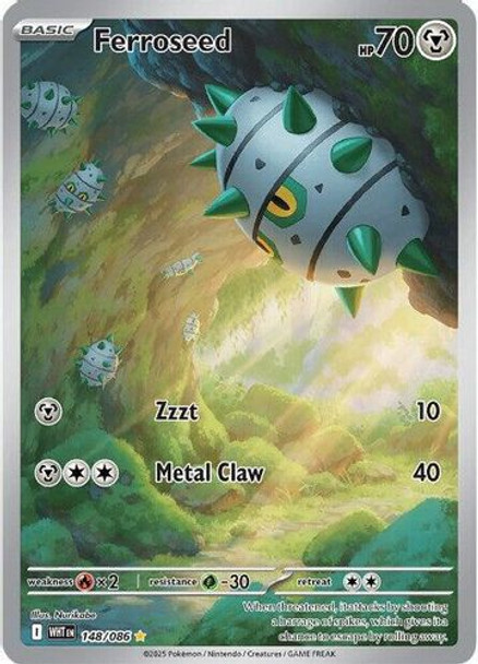 [SV10d][WHT-148/086](GR) Ferroseed (Holo)
