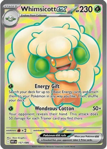 [SV10d][WHT-157/086](SRR) Whimsicott ex (Holo)