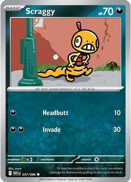[SV10e][WHT-057/086](C) Scraggy (Poke Ball Holo)
