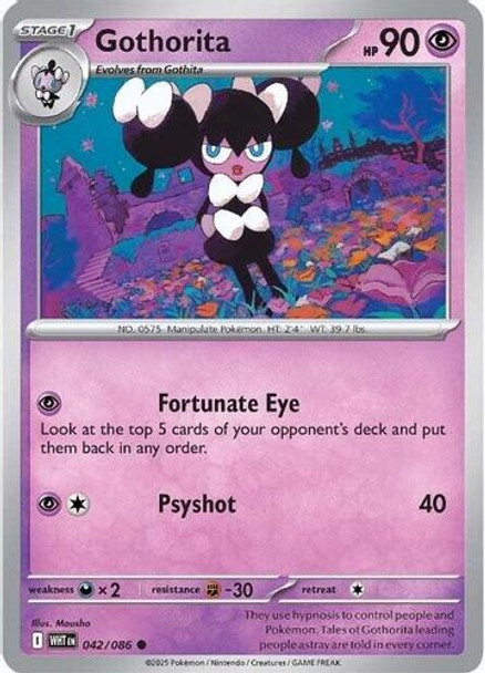 [SV10f][WHT-042/086](C) Gothorita (Master Ball Holo)