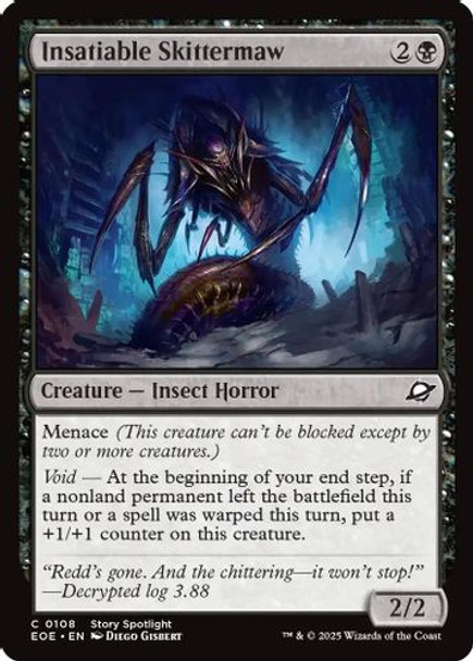 [EOE-0108](C) Insatiable Skittermaw (Foil)