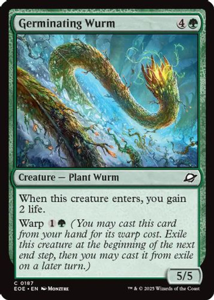 [EOE-0187](C) Germinating Wurm (Foil)