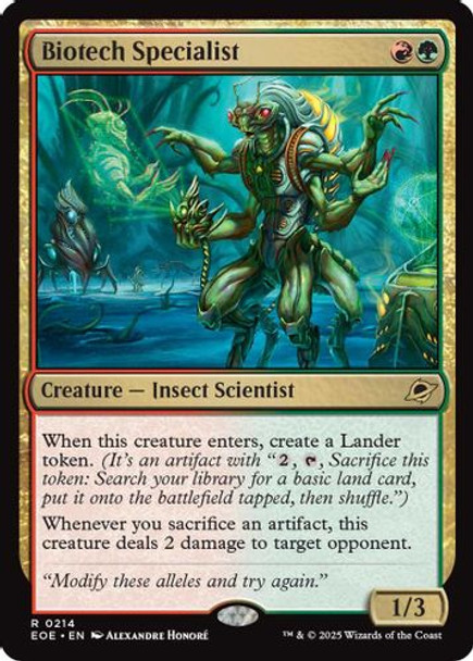 [EOE-0214](R) Biotech Specialist (Foil)