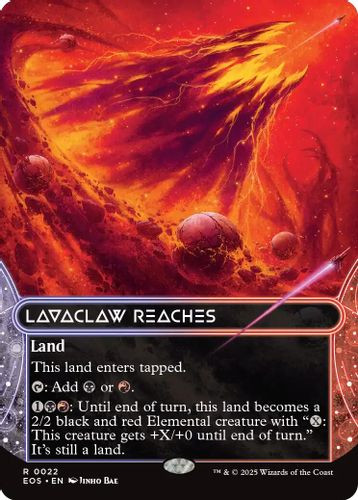 [EOS-0022](R) Lavaclaw Reaches (Borderless) (Foil)