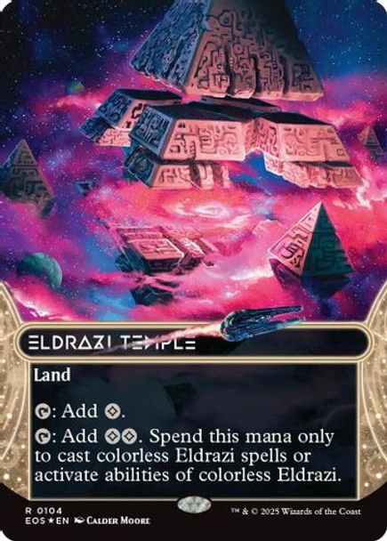 [EOS-0104](R) Eldrazi Temple (Borderless) (Galaxy Foil)