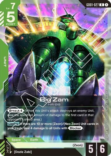 [GD01-027](R) Big Zam {Foil}
