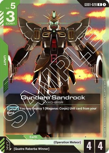 [GD01-028](R) Gundam Sandrock {Foil}