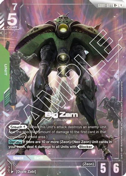 [GD01-027](R+) Big Zam {Alt Art} {Foil}