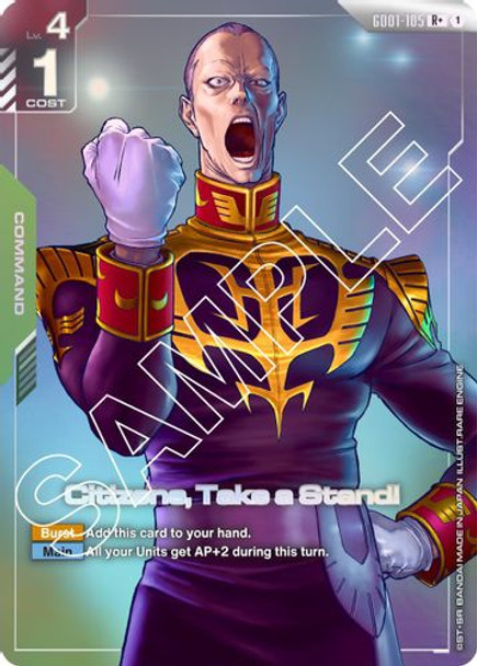 [GD01-105](R+) Citizens, Take a Stand! {Alt Art} {Foil}