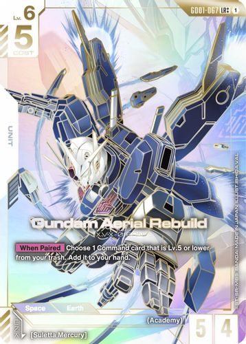 [GD01-067](LR++) Gundam Aerial Rebuild {Alt Art} {Foil}