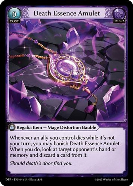 |GA07|<1st>[DTR-EN-041](U) Death Essence Amulet