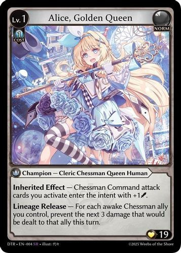 |GA07|<1st>[DTR-EN-004](SR) Alice, Golden Queen {Foil}