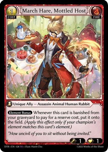 |GA07|<1st>[DTR-EN-128](SR) March Hare, Mottled Host {Foil}