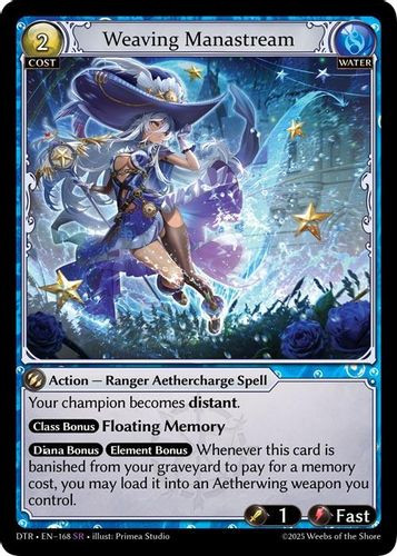 |GA07|<1st>[DTR-EN-168](SR) Weaving Manastream {Foil}