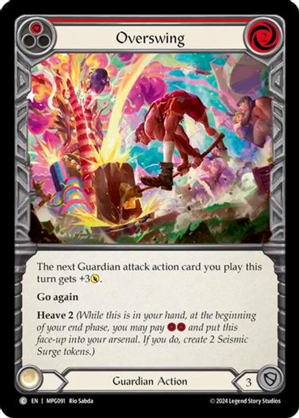 [FAB17 1st][MPG-091](C) Overswing (Red)