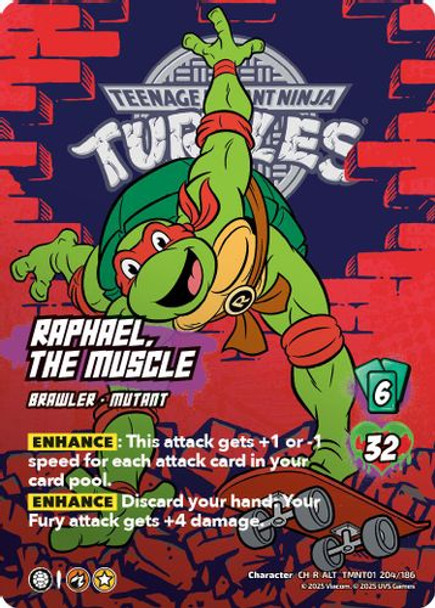 [TMNT01-204/186](CH-R-ALT) Raphael, the Muscle (Alternate Art) (Foil)