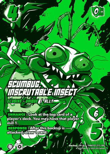 [TMNT01-217/186](SR-ALT) Scumbug, Inscrutable Insect (Alternate Art) (Foil)